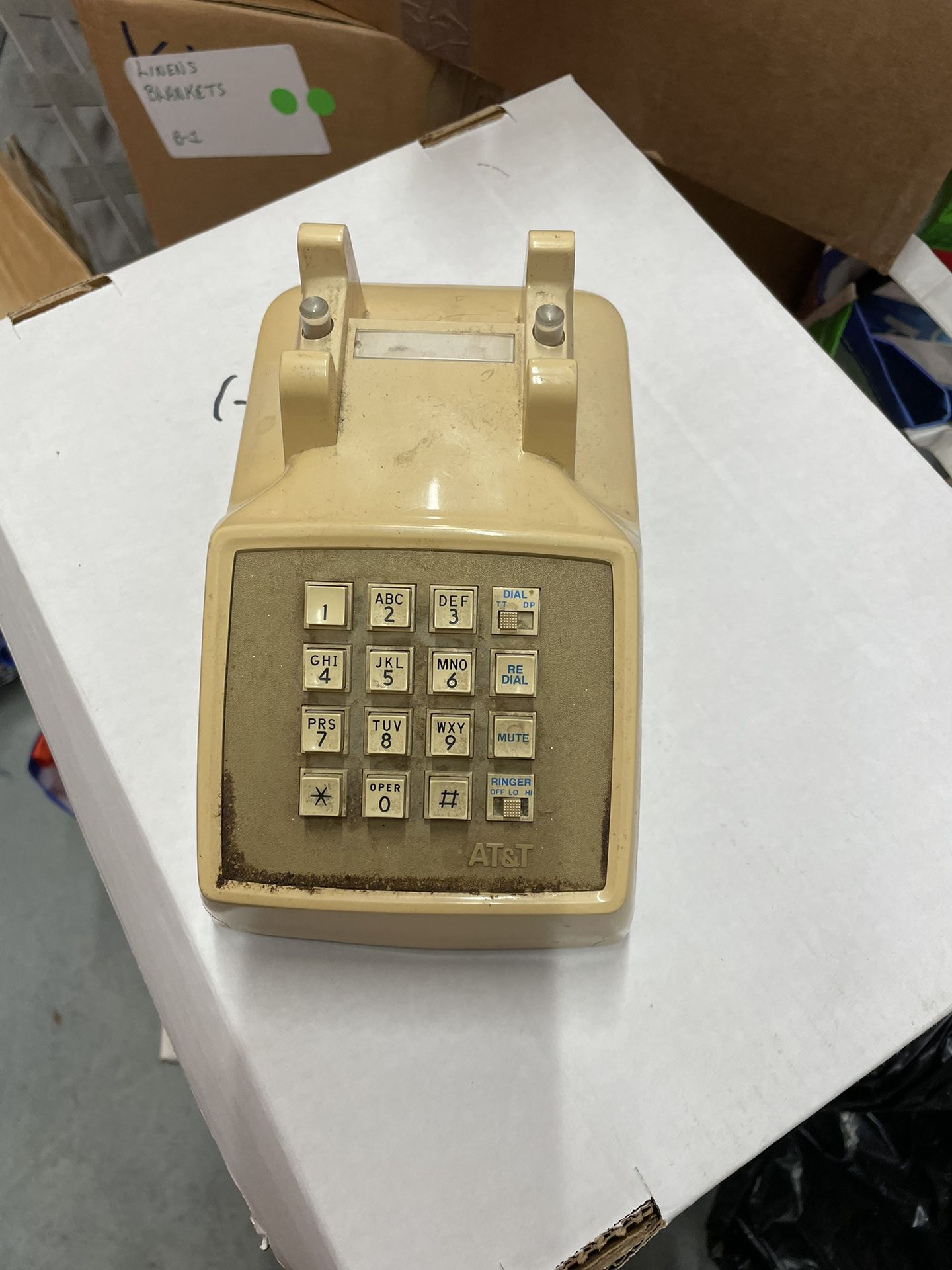 Antique Touch Tone Desk Phone AT&T