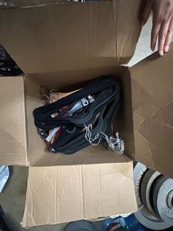 Hangers - mostly the black velvet ones