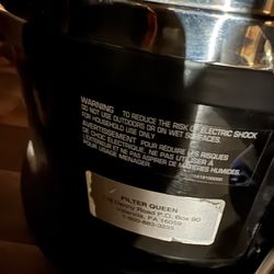 Filter Queen Sweeper