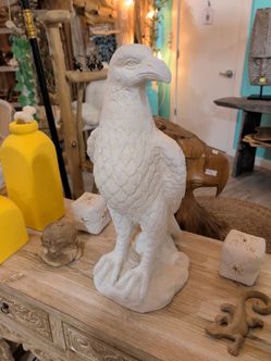 Large White Eagle Statue
