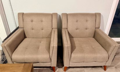Mid-Century Chair, Light Brown (TARGET)