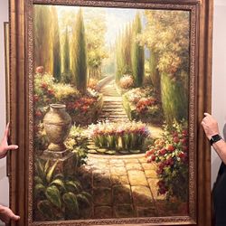 Very Large Grand Vintage Oil Painting