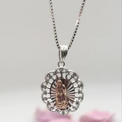 Virgen De Guadalupe Plata 925