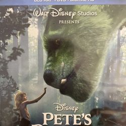 Disney’s PETE’S DRAGON (Blu-Ray + DVD + Digital-2016) NEW!