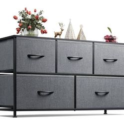  Storage Dresser With 5 Storage Drawers And 1 Small Storage Dresser With  3 Cabinet 