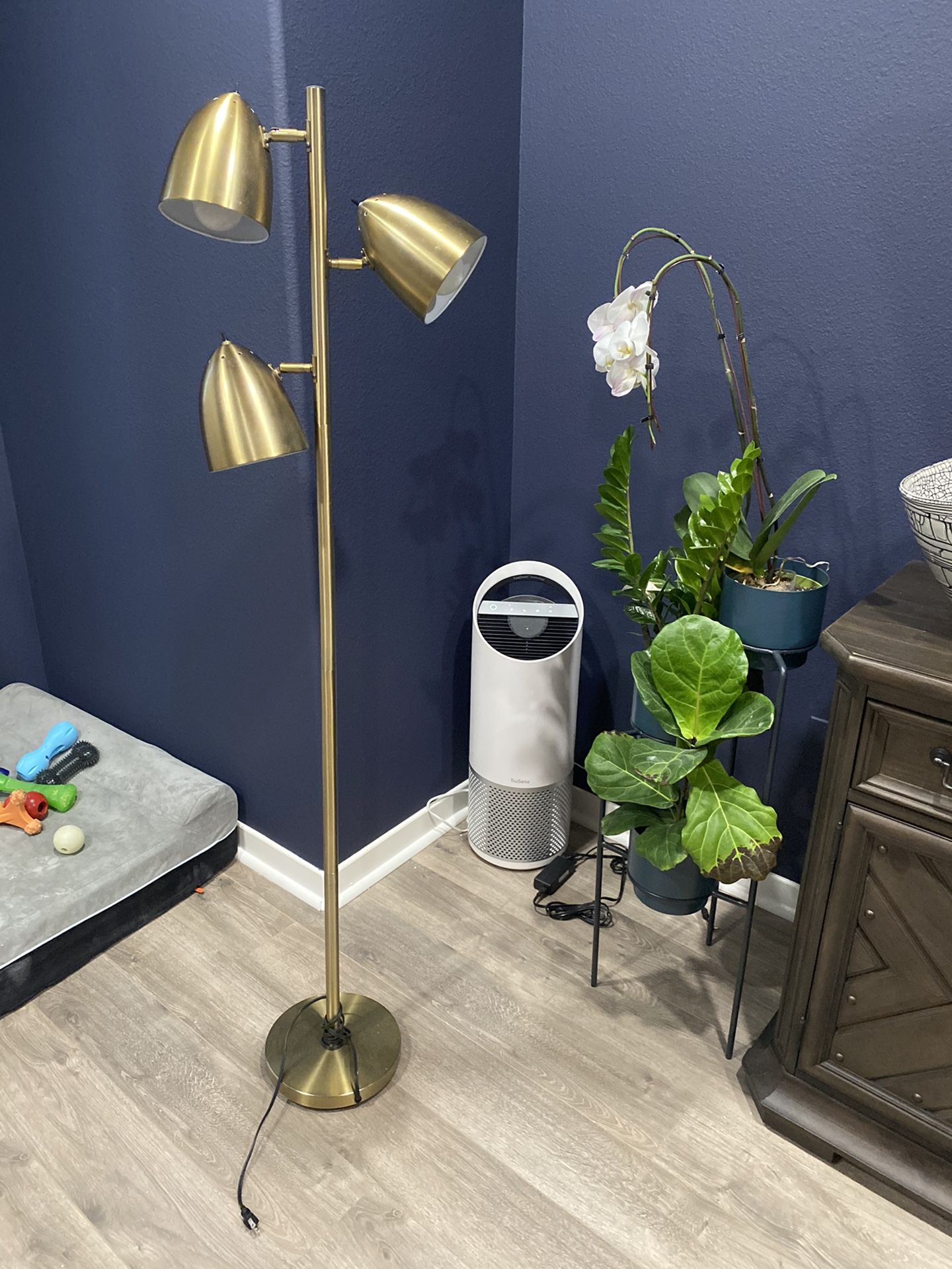 Brass floor lamps