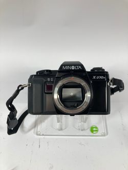 Minolta X-370N 35MM Film Camera 2 Lenses and Extras
