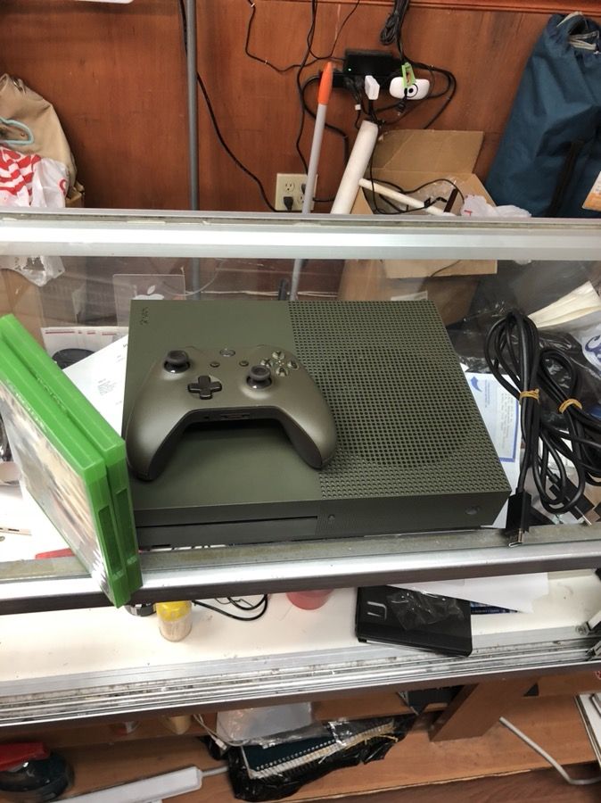 Xbox one S with 2 games and all wires & controller