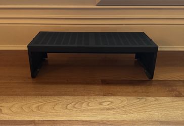 Black Metal Monitor Desk Riser Stand