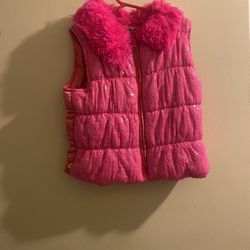Glittery Pink Girl Jacket  Size 12-14 T