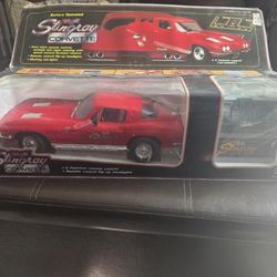Rare New Bright 1963 Remote Control Red Corvette Stingray Tested And Works!