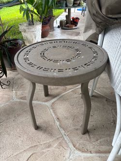 Metal outdoor table