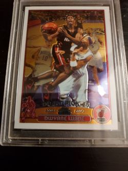 2003 Topps Chrome Dwayne Wade Draft Picks RC PSA 8