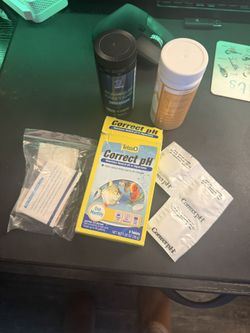 Fish Tank Aquarium Water Testing Sticks And Ph Corrector