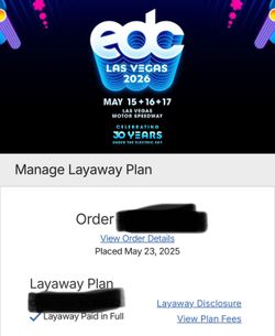 EDC GA Ticket