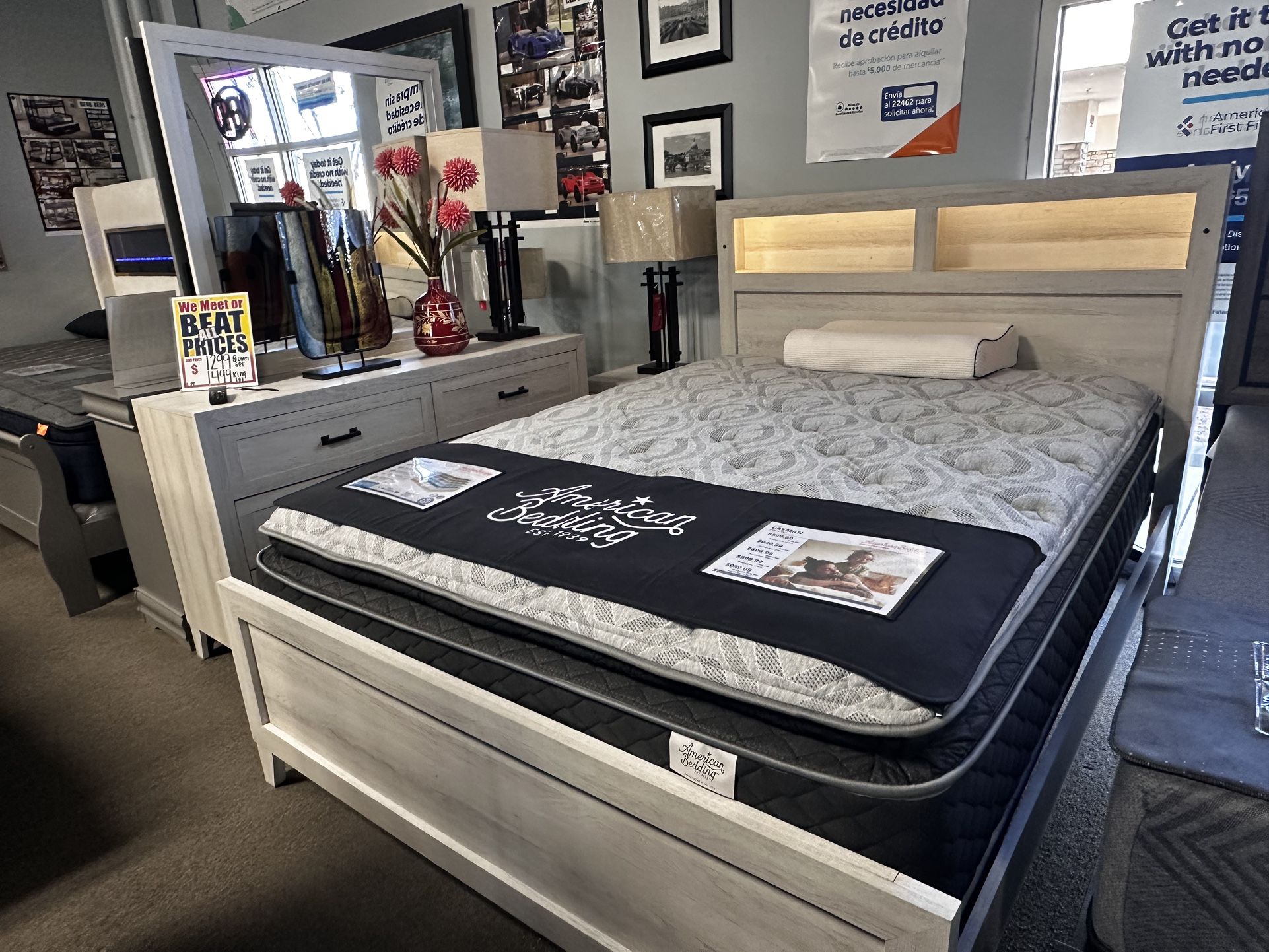 Perfect Bedroom Set! $1,199! Easy Financing! ✅⭐️🛋️