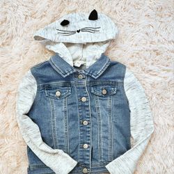Cat and Jack Denim Jacket with Cat Hood