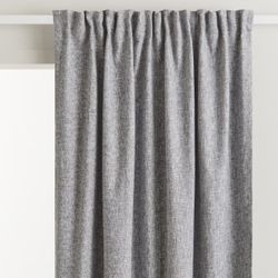 H&M Gray Blackout Curtains - Two Panels