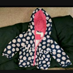 Infant girl's hooded jacket