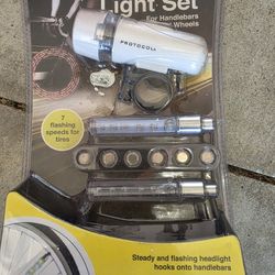 New Bike Lights Kit Headlight Wheel Rim Valve Lights