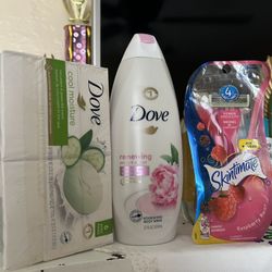 Paquetes De Jabón Body Wash Rastrillos