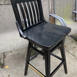 Black Wooden High Chairs