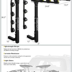 ARKSEN 4 Bike Rack, Heavy Duty Bicycle Carrier
