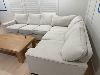 Ivory Sectional Couch- Make Offer