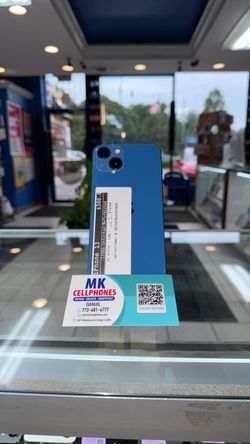 iPhone 13, 128 GB unlocked, refurbished blue