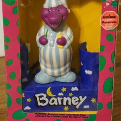 Vintage 90's Barney Battery Operated Toothbrush With Rinse Cup