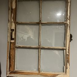 Set Of 2 Antique Window Frames 