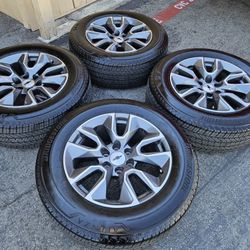 20" CHEVY SILVERADO RIMS & TIRES 