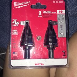 Milwaukee 2 Pack Jam Free Step Drill Bits 