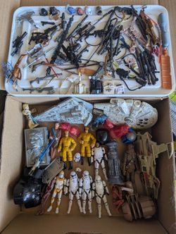 Big Star Wars Figures and Accessories Lot