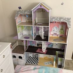 Kids Girls big Toy Doll House casa de muñecas para niña 
