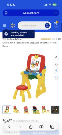 Crayola Matching Desks With Stools