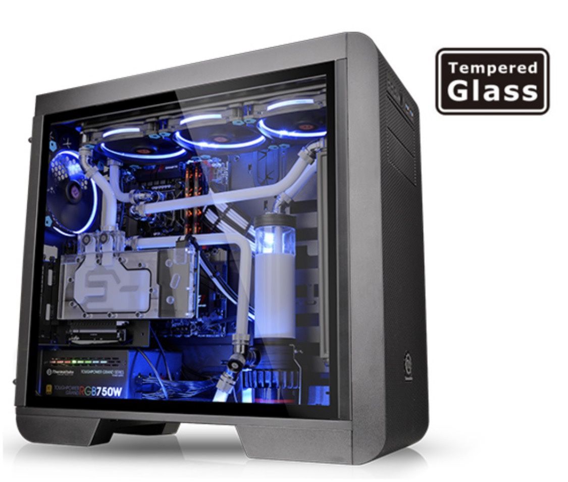 Core V51 Thermaltake PC Case with Tempted Glass Panel