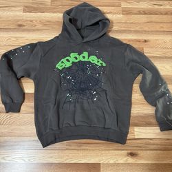 Gray Sp5der hoodie