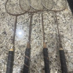 Vintage Badminton Racket A Lot Of Four $60 For All 
