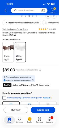 Toddler bed 