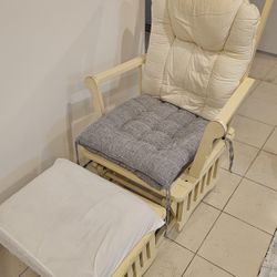 Nursery Rocking Chair and Foot Rest