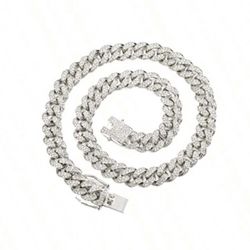 FEEL STYLE Mens Cuban Link Chain Gold Silver Plated Bling Miami Cuban