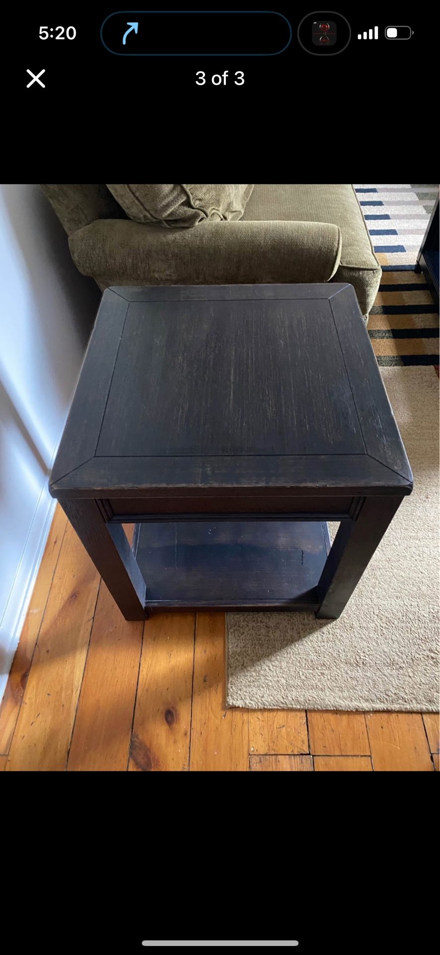 Wood Side Table