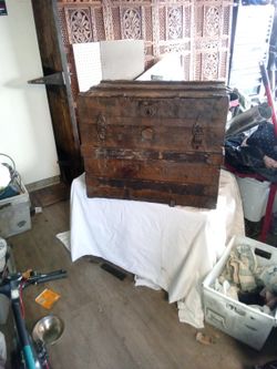 Small Antique Wooden Chest