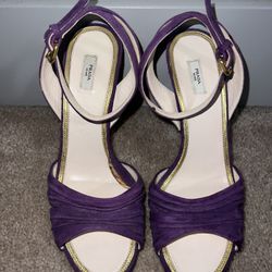 Purple Suede Prada Heels 