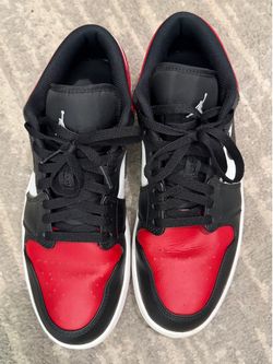 Jordan 1 Low Bred Toe Size 11 Mens