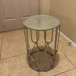 Mirror Metal Side table 