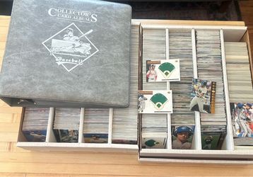 1990’s Baseball Card Lot 2X Four Row Boxes+ Binder