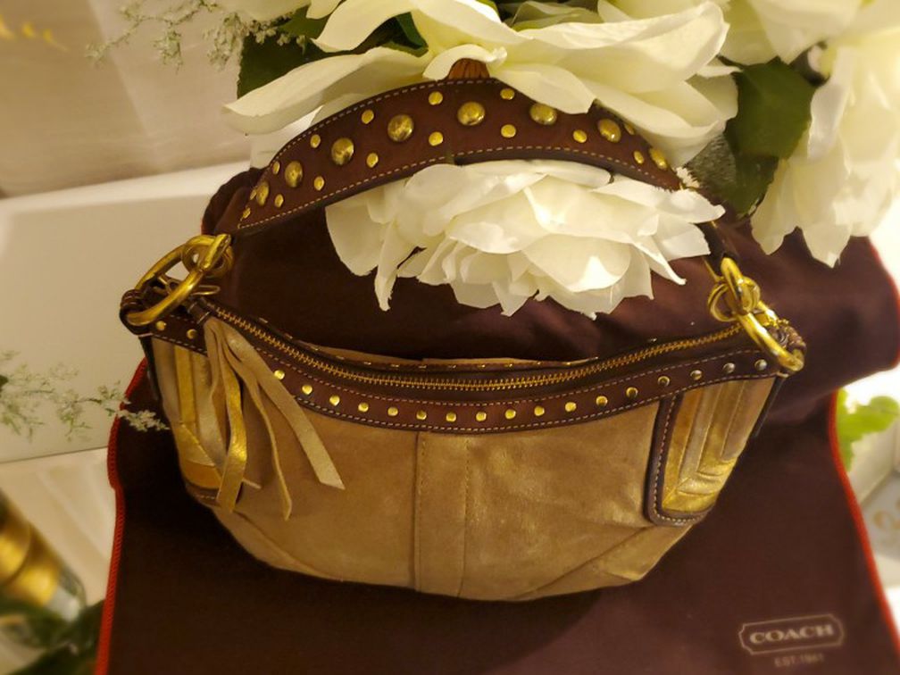 COACH Signature Soho Small Hobo Handbag