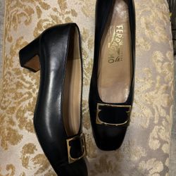 Ferragamo Black Heel 